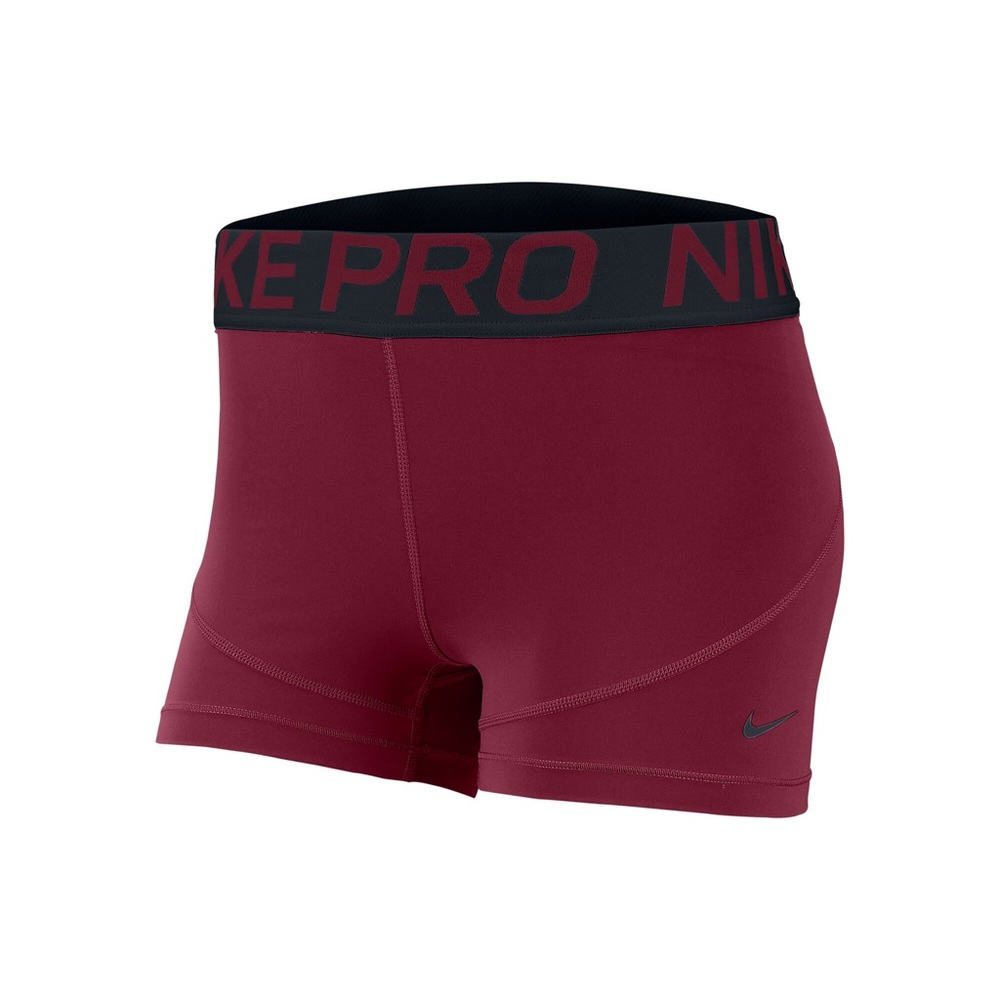 Nike Red Athletic Compression Shorts